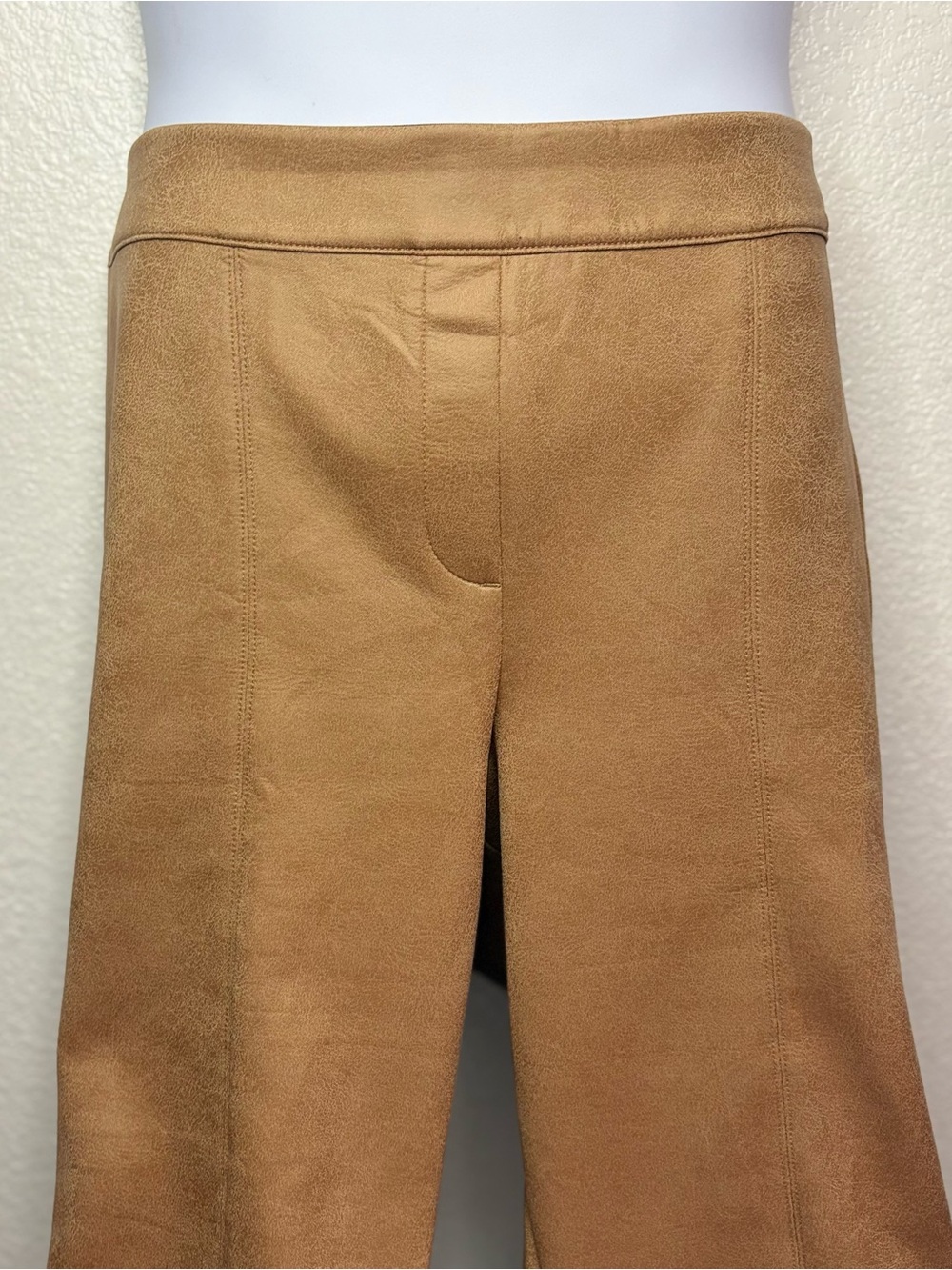 Lane Bryant Camel Suede-Look Wide Leg Bermudas